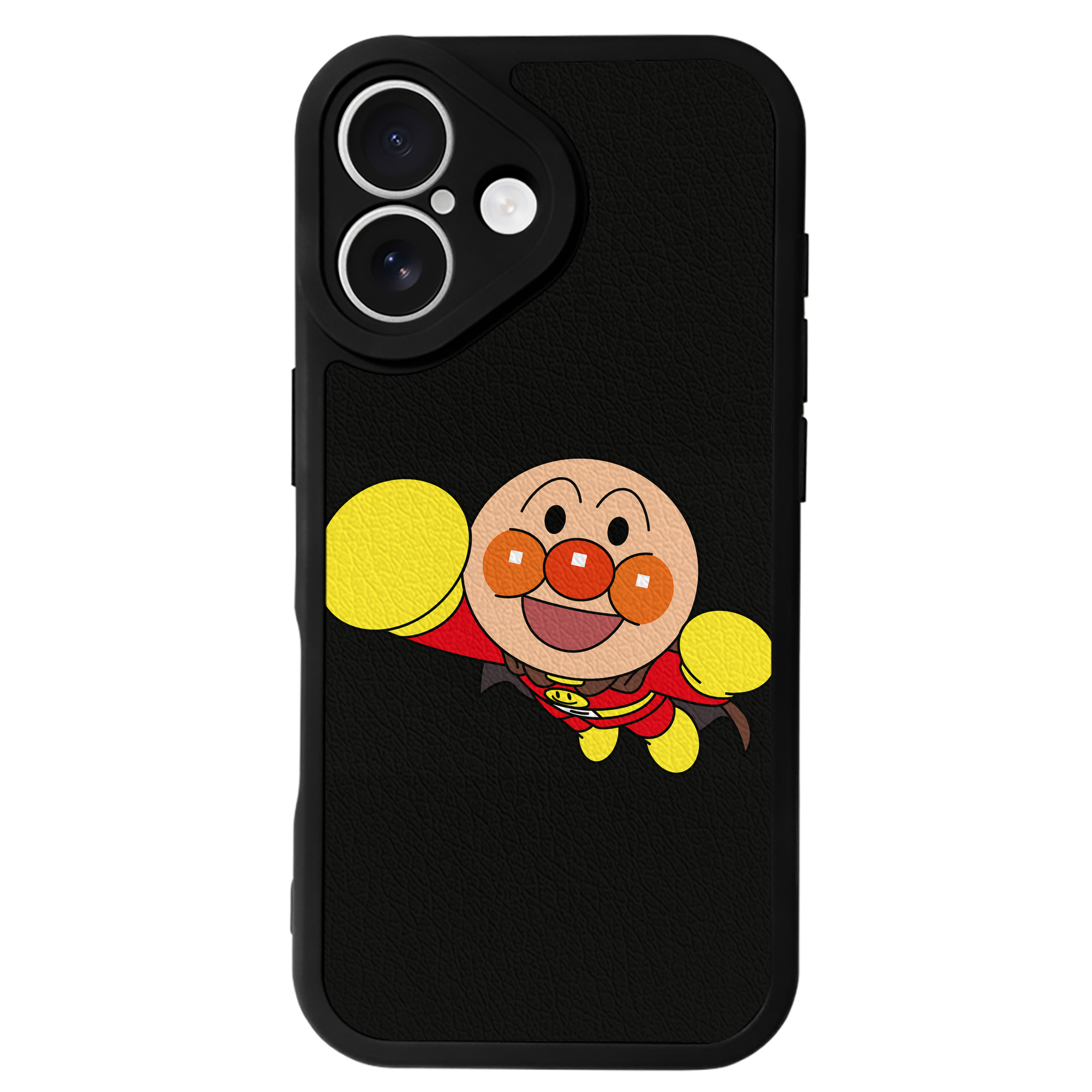 （画像用） アンパンマン Anpanman 【iPhone 16シリーズ対応】シリコンスマホケース（レザー調） 材質：シリコン